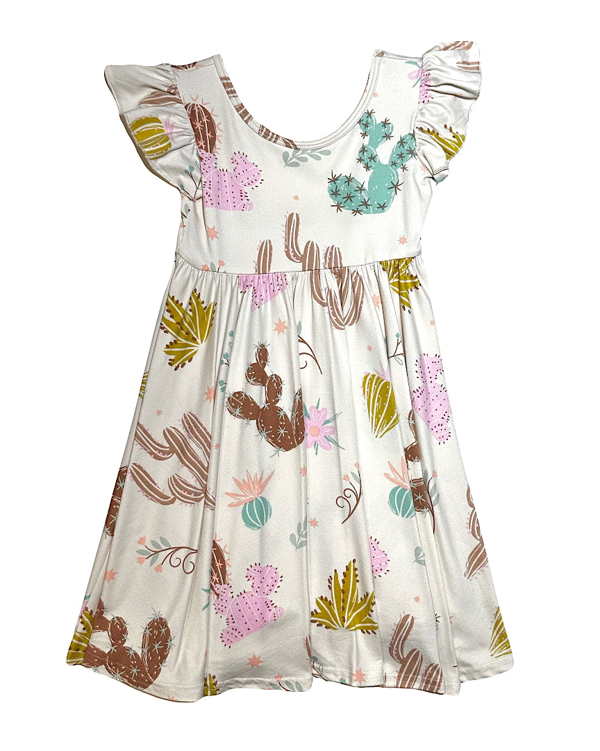 Cacti Garden Empire Dress