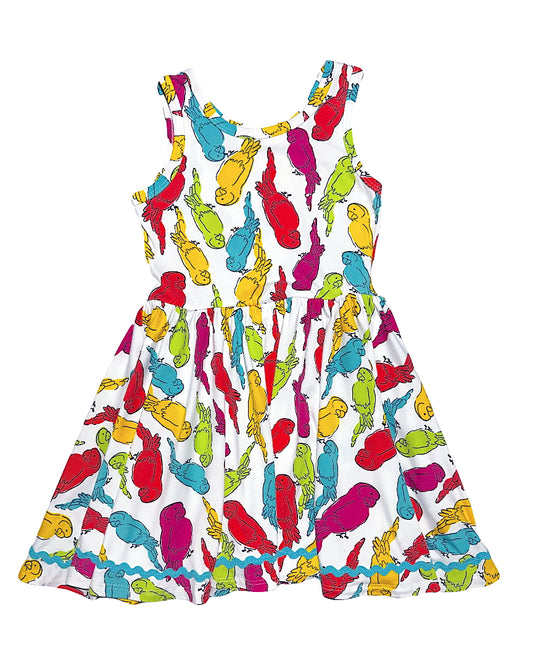 Parrots Whimsical Tank Dress