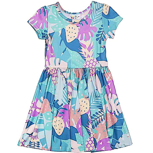 Tropical Fruit Cap Dress