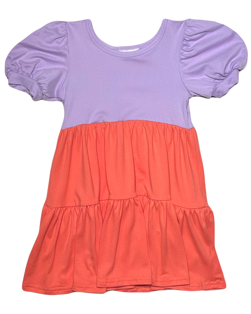 Orchid Camellia Tier Dress