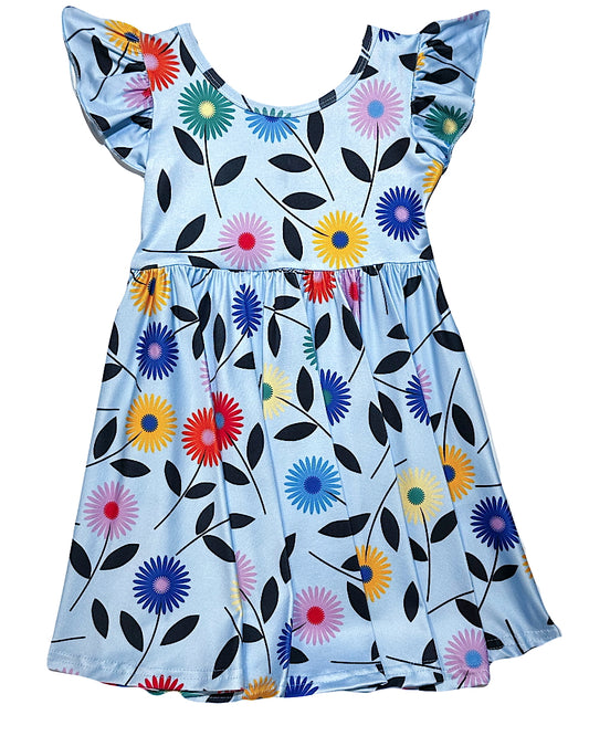 Spring Blue Empire Dress