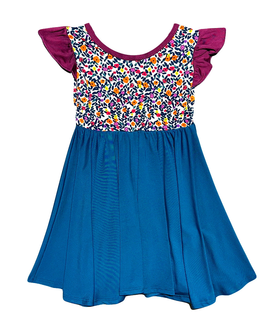 Vintage Floral Whimsical Empire Dress