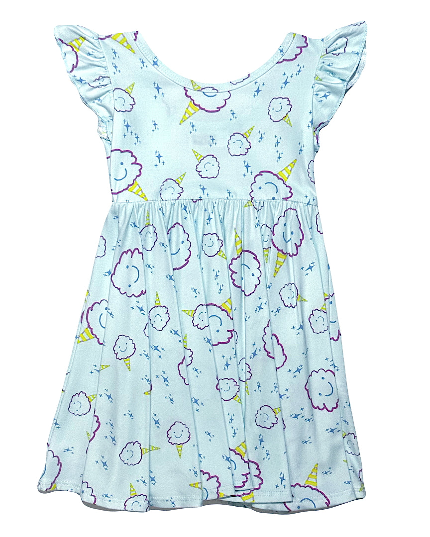 Cotton Candy Fun Empire Dress 🌩