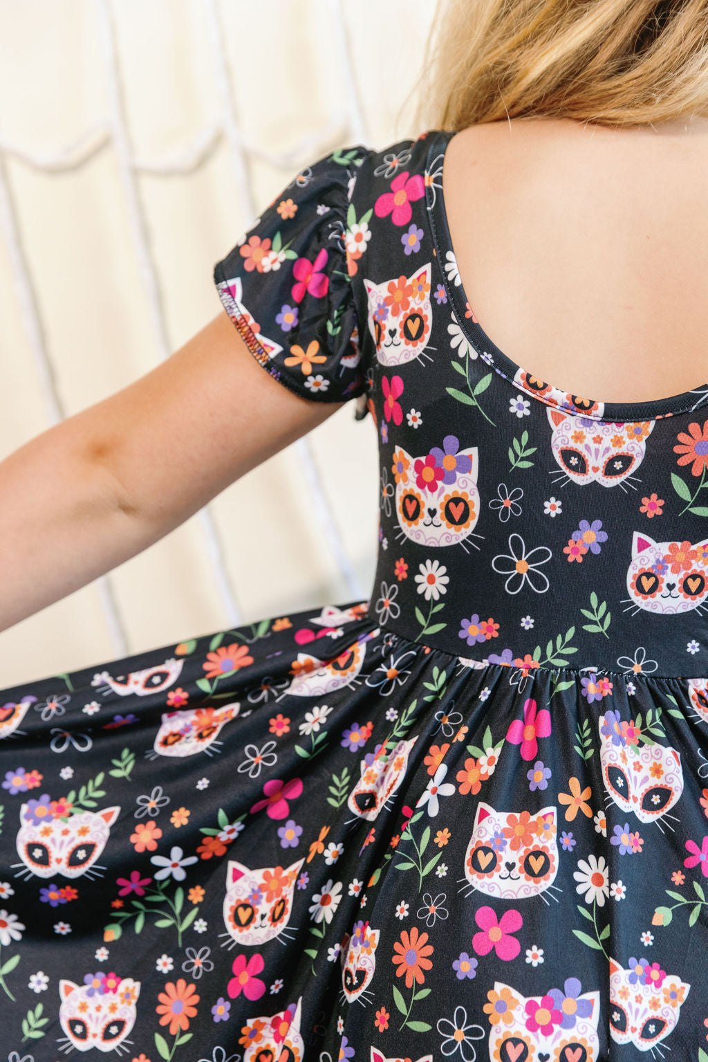 Midnight Garden Kittens Empire Dress πββ¬π πΈ