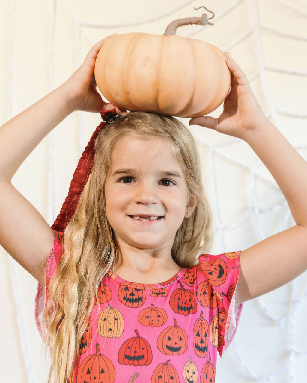 Pink Pumpkin Party Empire Dress π
