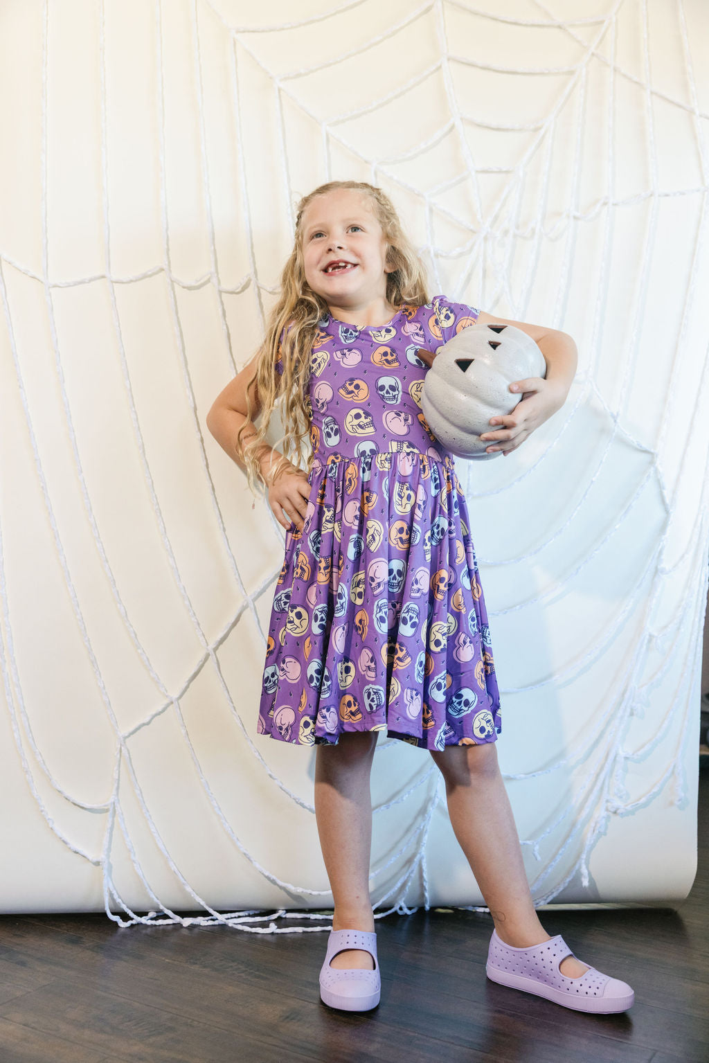 Frightful Fun Skulls Cap Dress πππ§‘