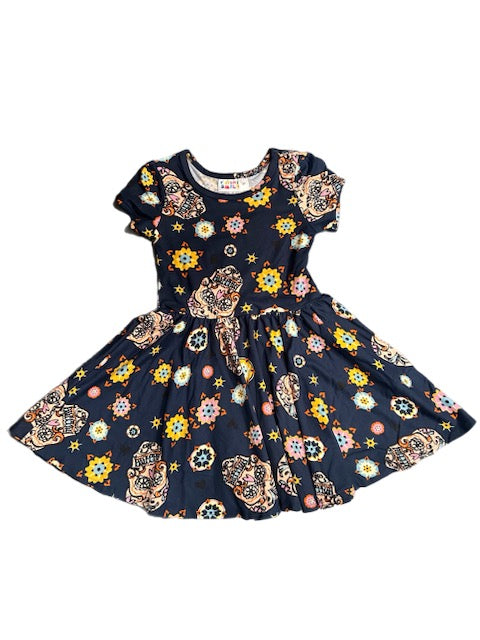 NAVY SUGAR SKULL