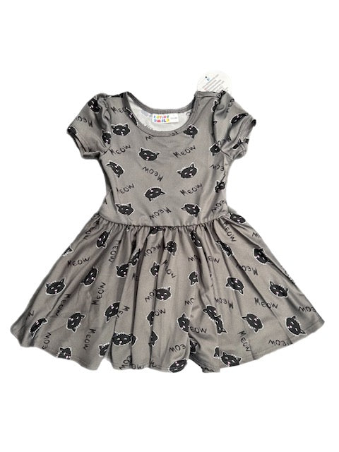 GREY CAT CAP DRESS