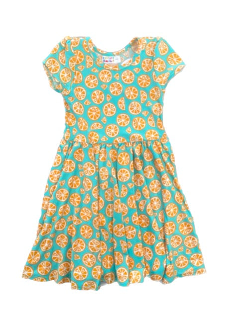 Orange Slices Cap Dress