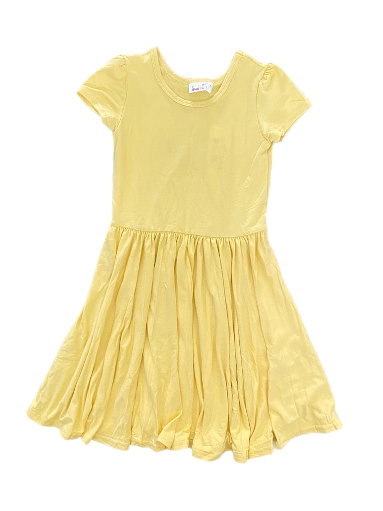 Daffodil Yellow Cap Dress