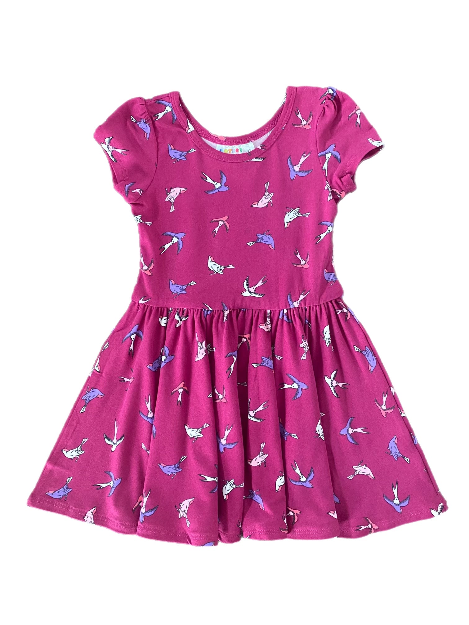 Purple Sparrows Cap Dress DotDotSmile