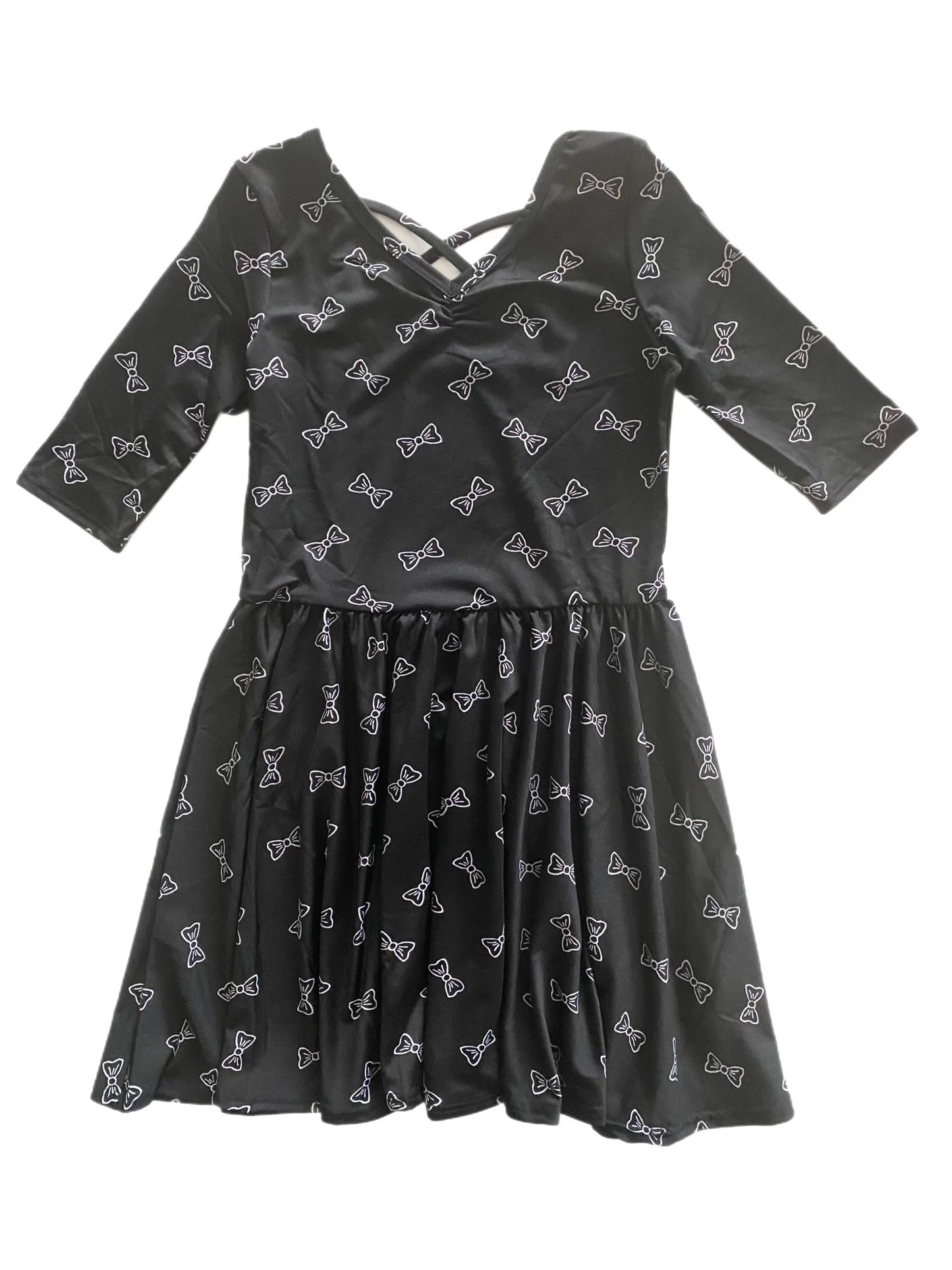 Black & White Bows Ballerina Dress