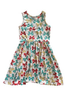 Colored Bows Tank Dress
