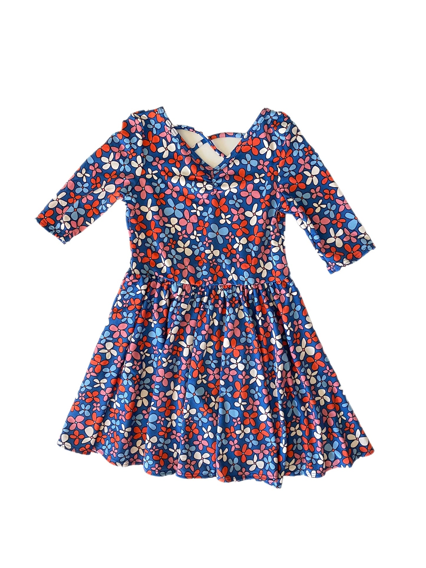 Red & Blue Floral Ballerina