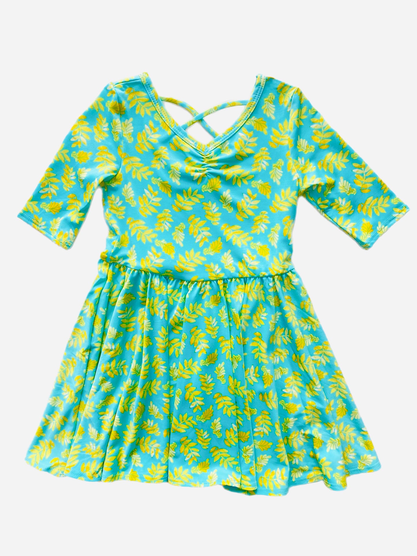 Green & Yellow Palm Leaves Ballerina
