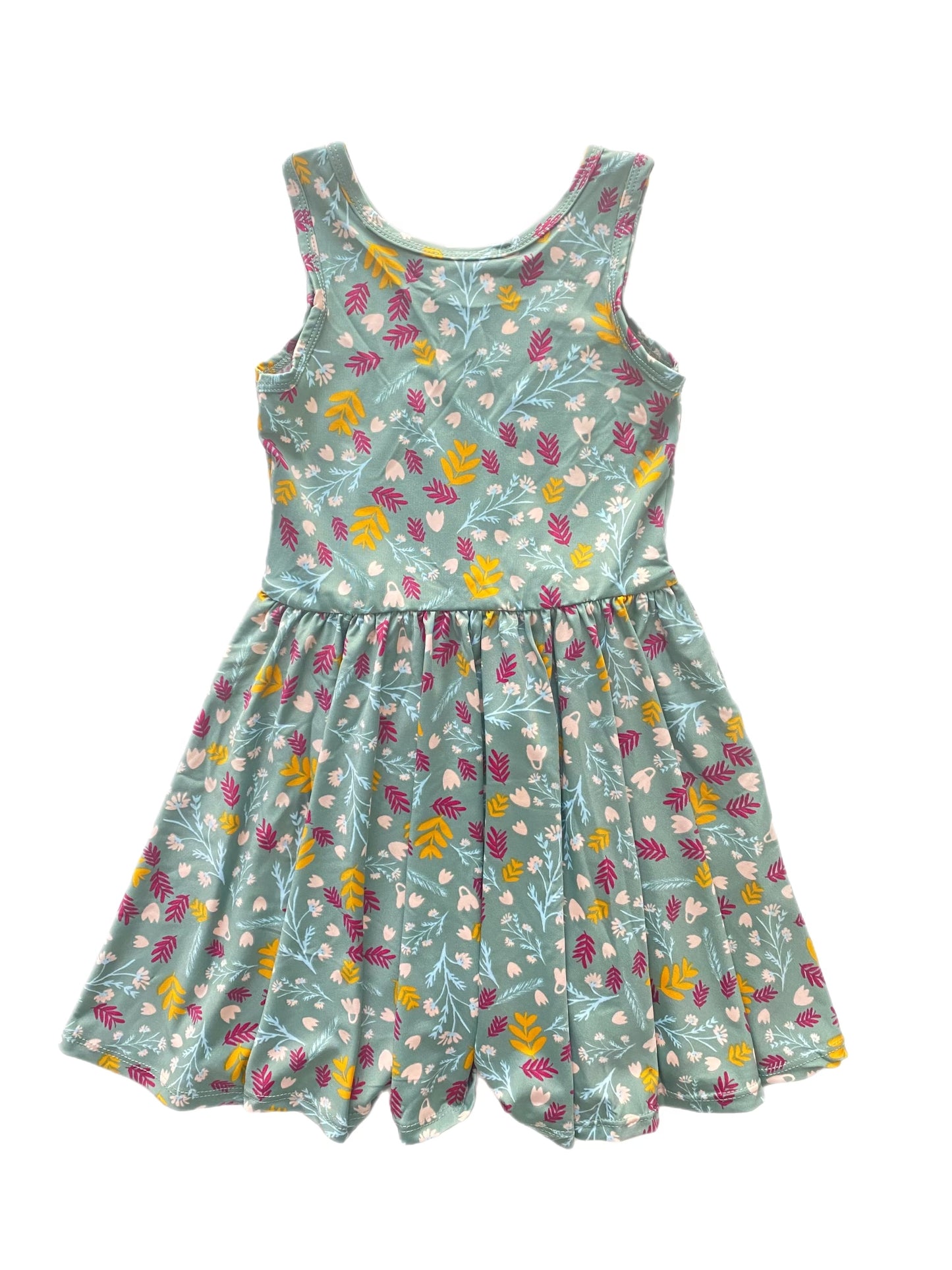 Gold & Pink Leaves Tank
