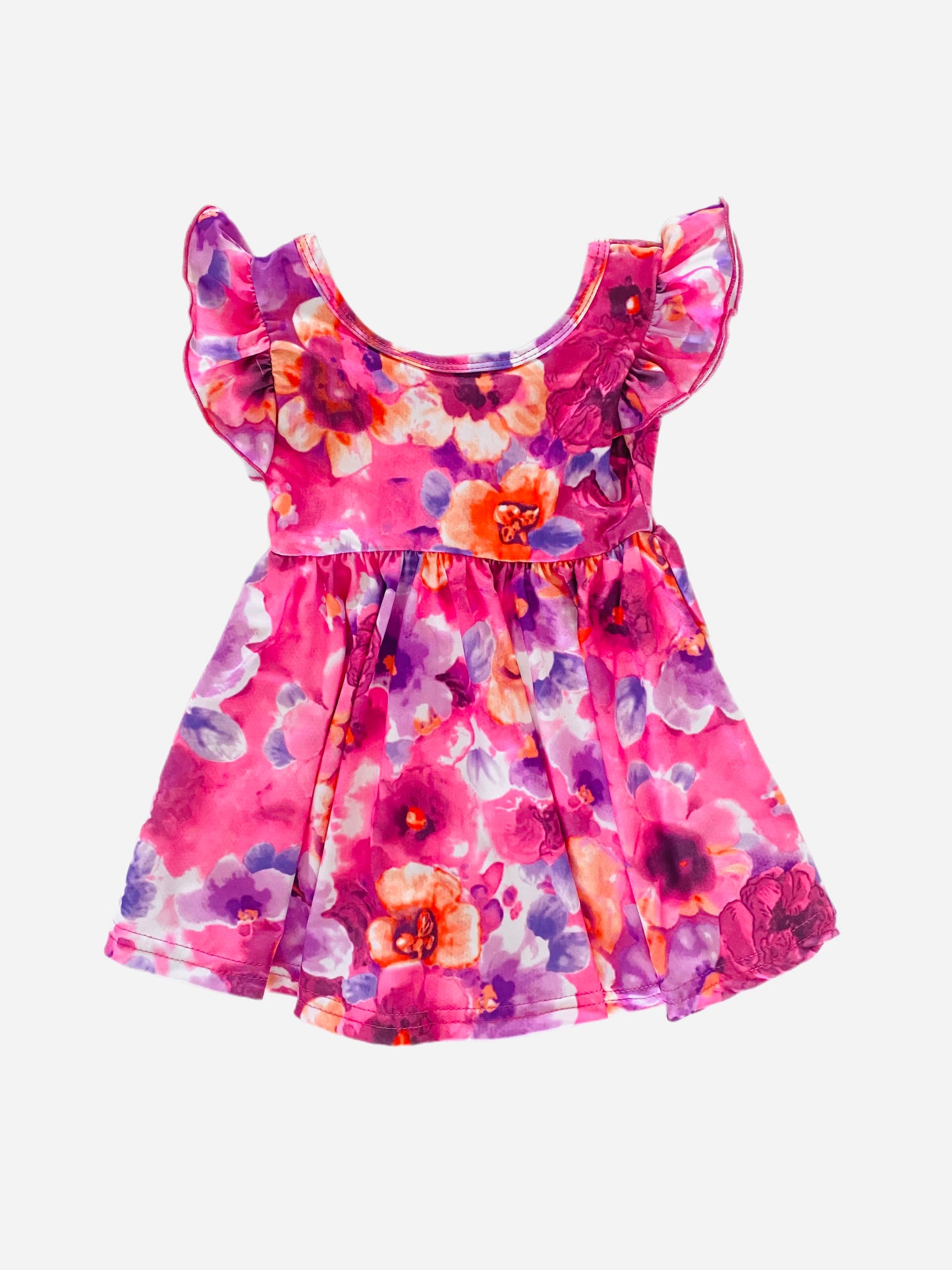 Hot Pink Hawaiian Empire Dress 🌺