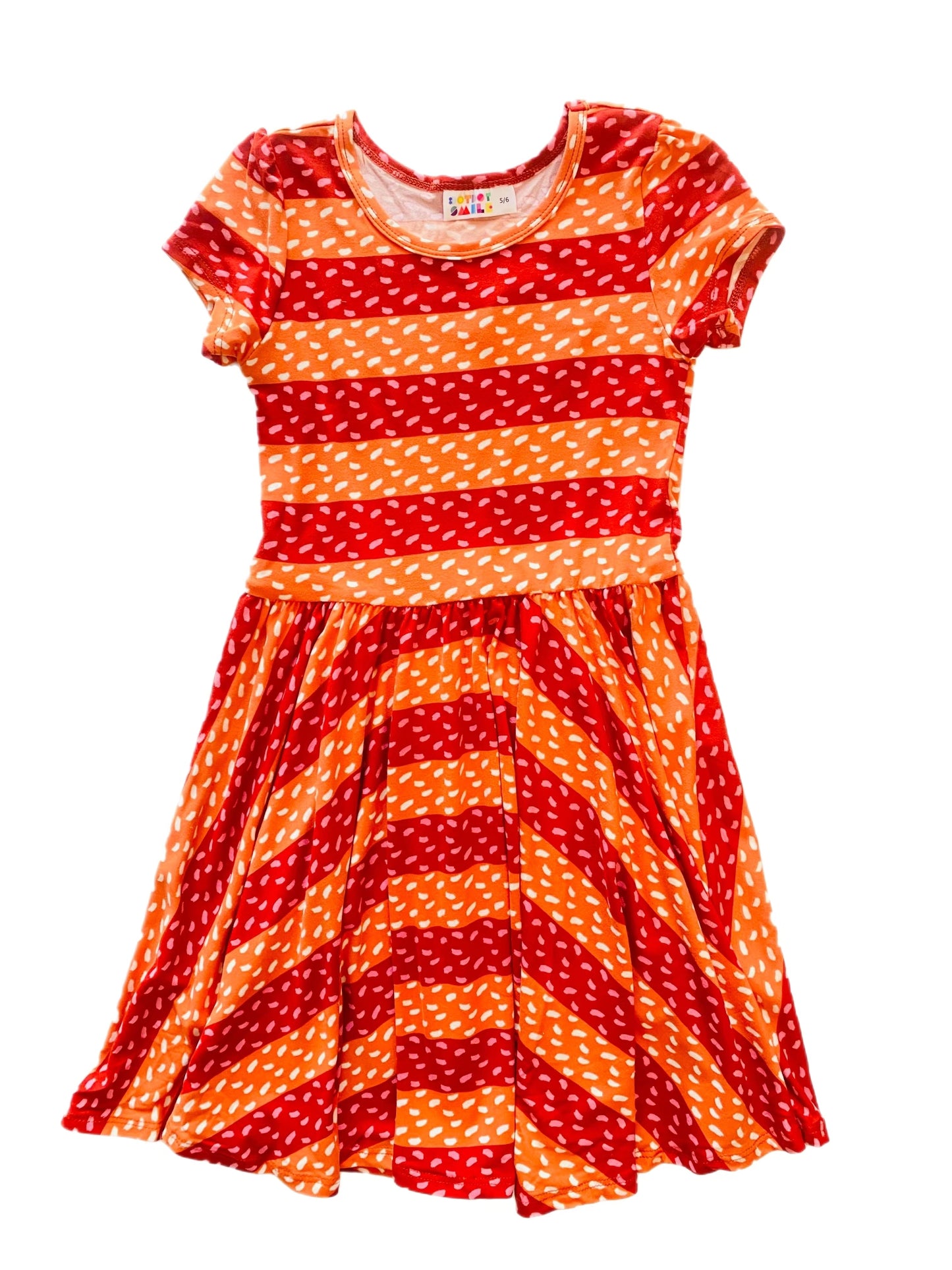 Striped with Fall Cap Dress