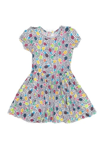 Colorful Pineapple Cap Dress
