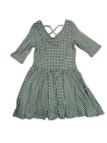 Green Plaid Christmas Ballerina Dress