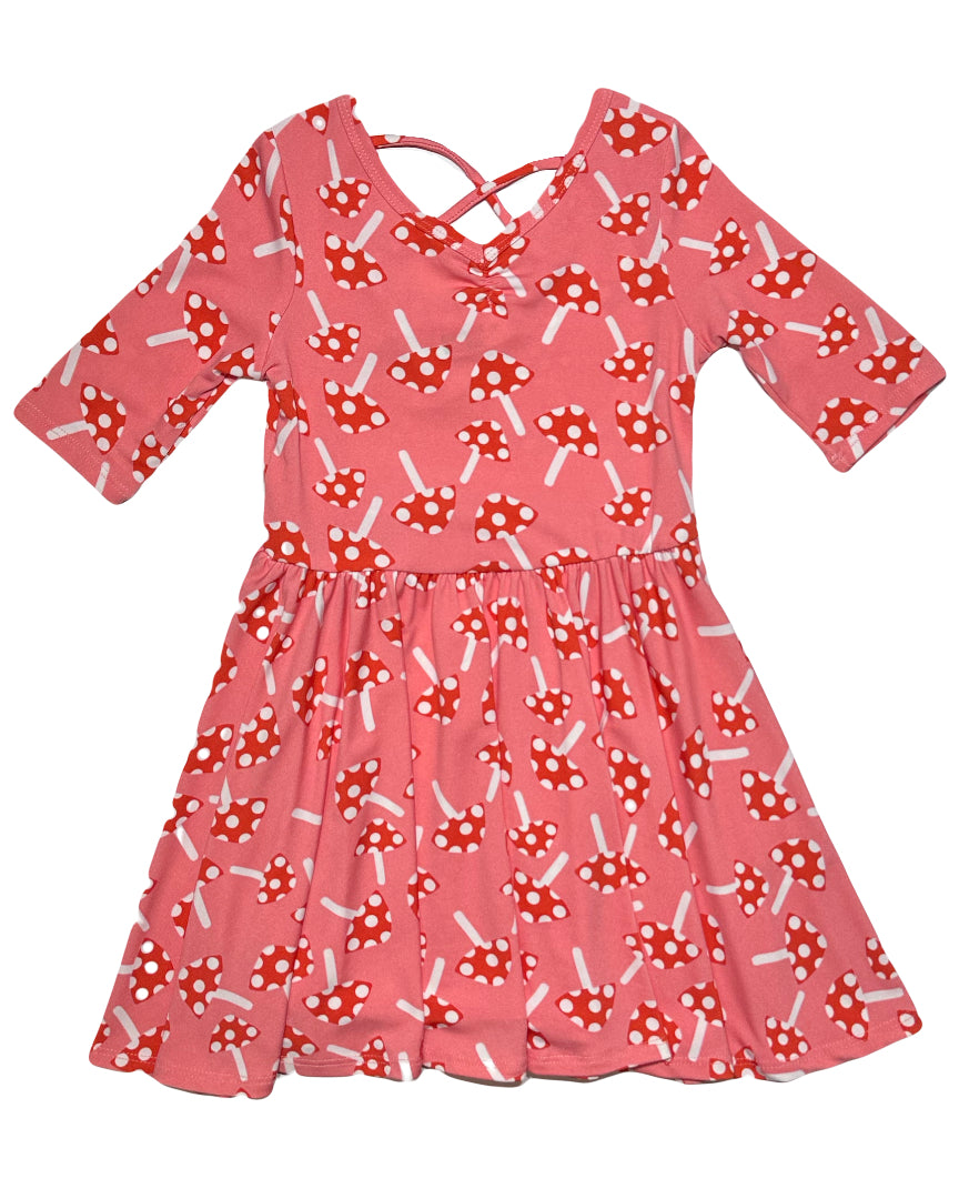 Mushroom Magic Ballerina Dress πβ¨