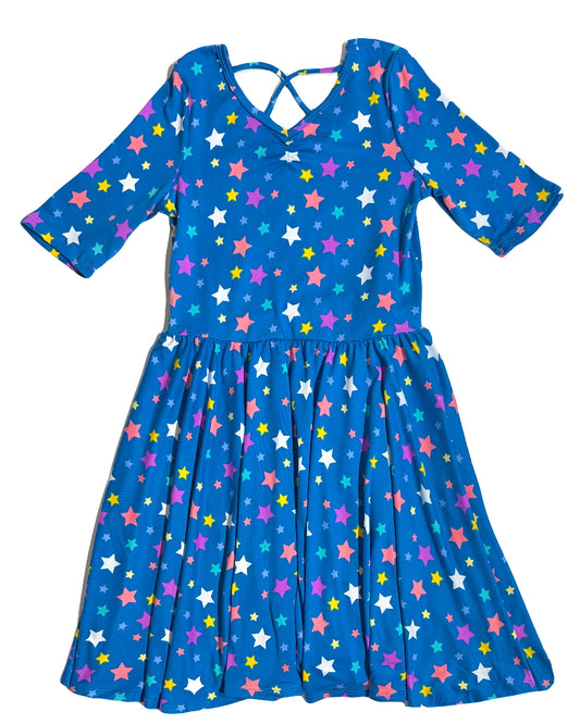Starlight Twirl Ballerina Dress 🌟💙✨