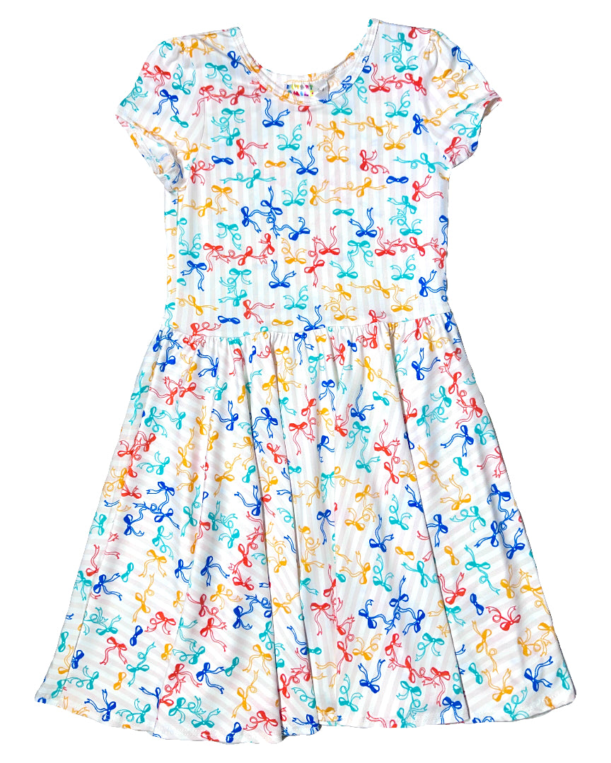 Ribbon Confetti Cap Dress