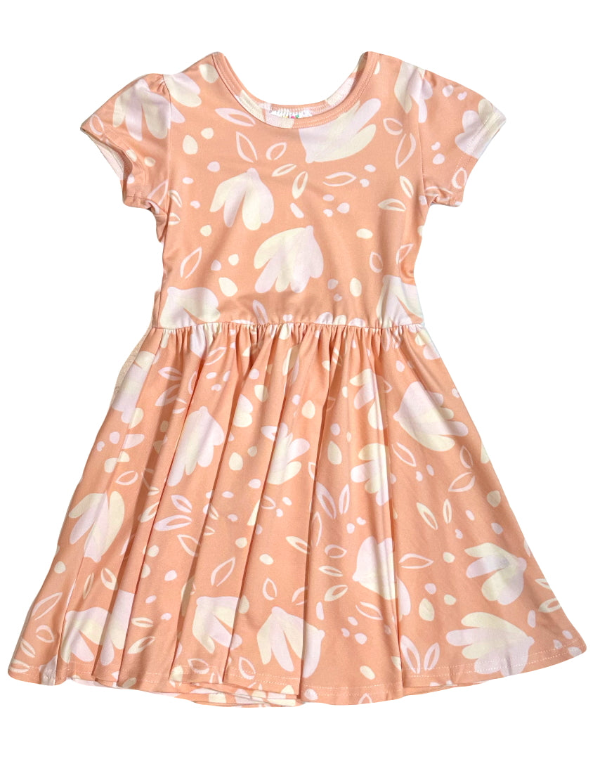 Ivory Blossom Cap Dress