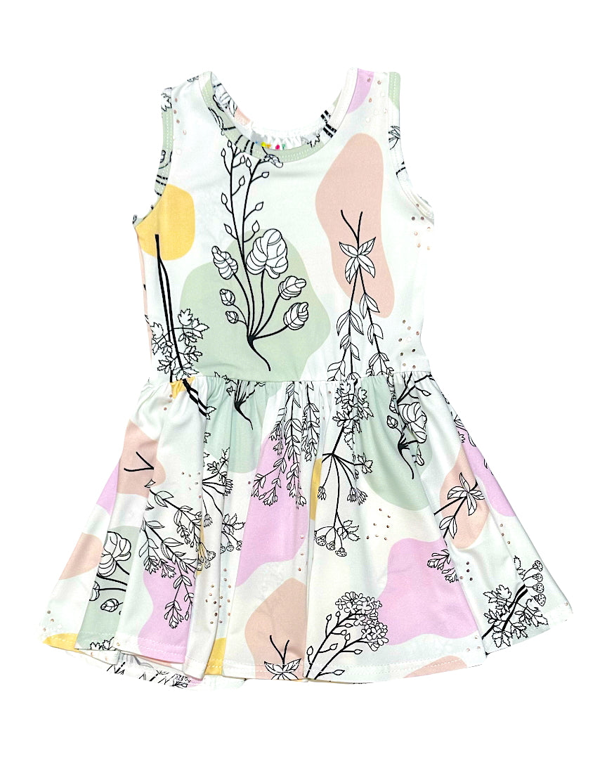 Pastel Petals Tank Dress 🌿🎨