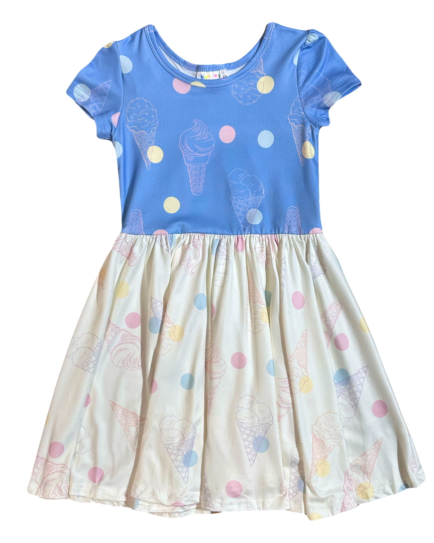 Sprinkle Swirl Cap Dress 🍦✨🎀