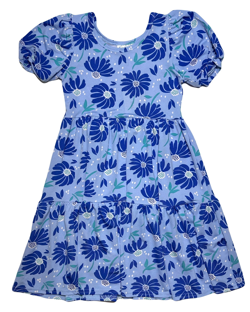 Blue Bloom Tier Dress 💙🌼