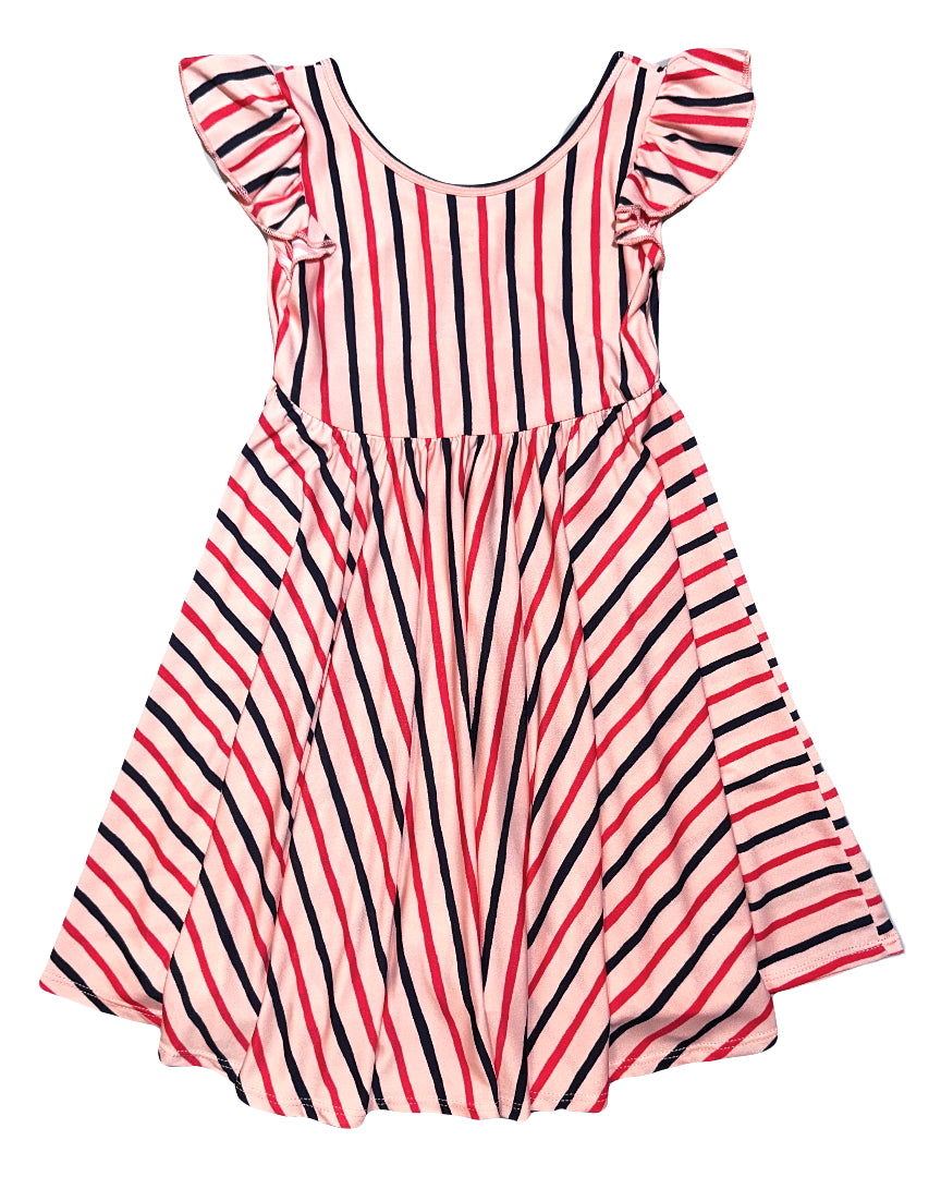 Chic Stripes Empire Dress