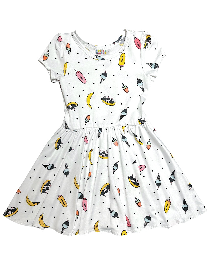Banana Split Bliss Cap Dress ππ¨