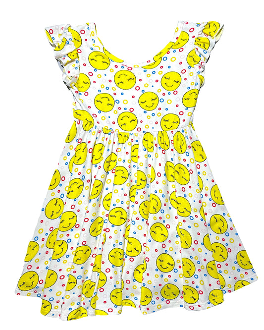 Sunny Smiles Empire Dress ☀️😊