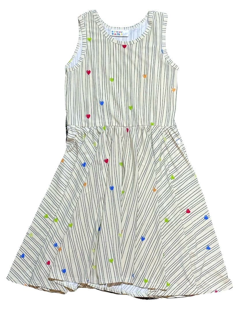 Rainbow Stripe Heart Tank Dress 🌈❤️