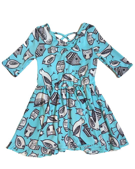 Wise & Whimsy Ballerina Dress 🦉✨🐦