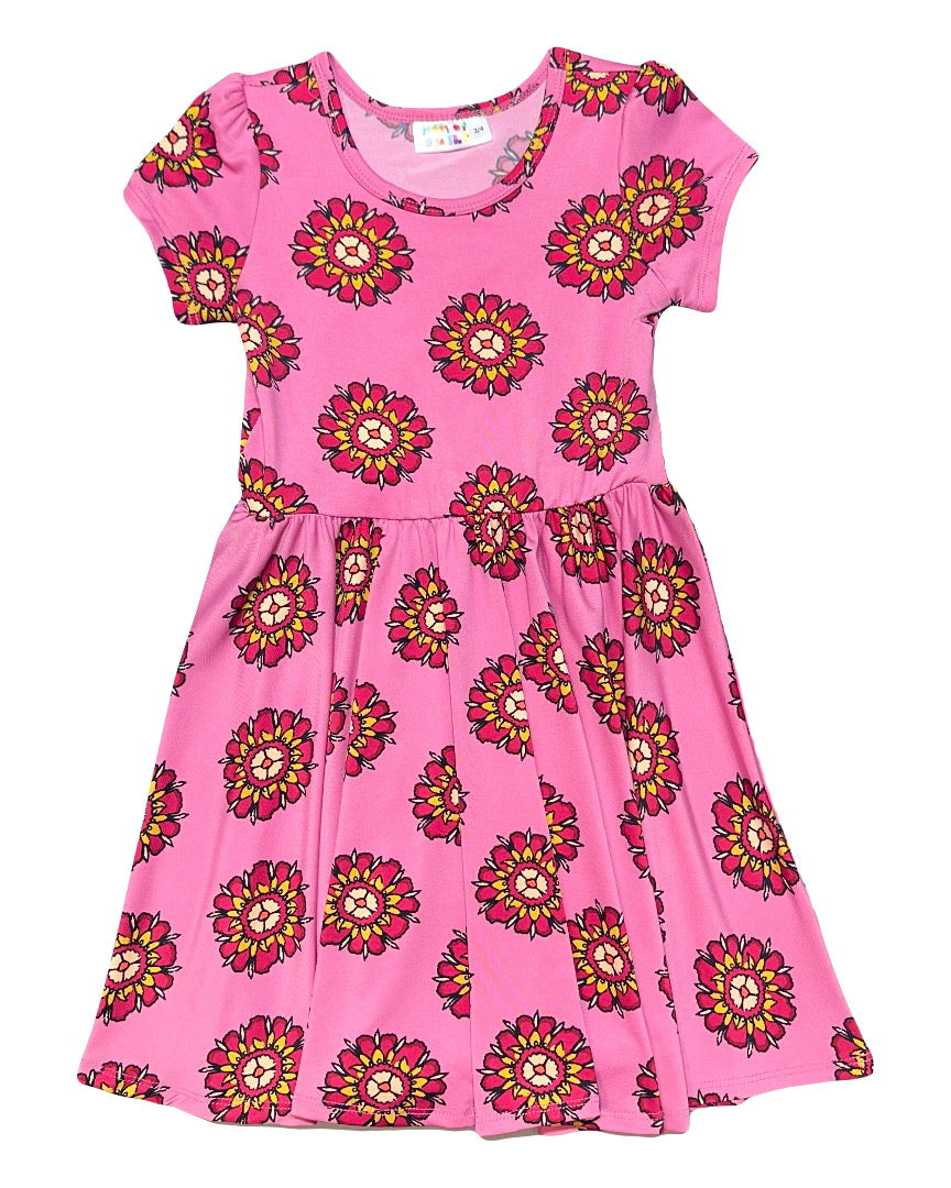 Fantasy Floral Cap Dress