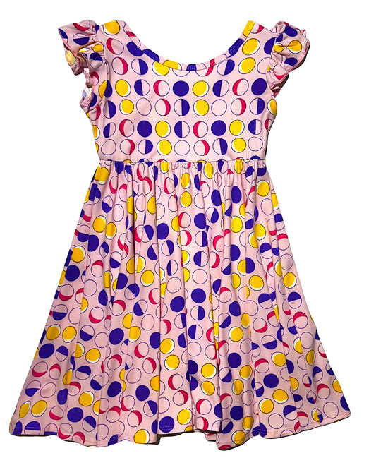 Pink Colored Moon Empire Dress 🌙💖✨