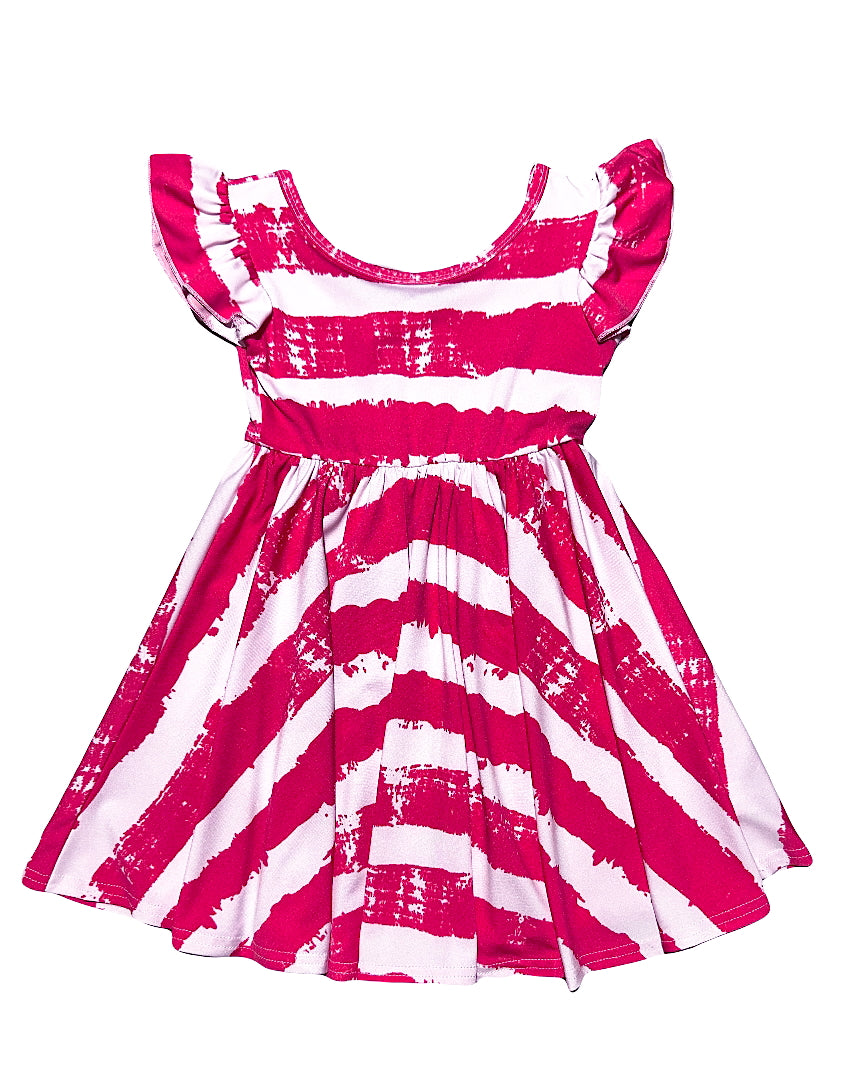 Paint the Town Red Empire Dress