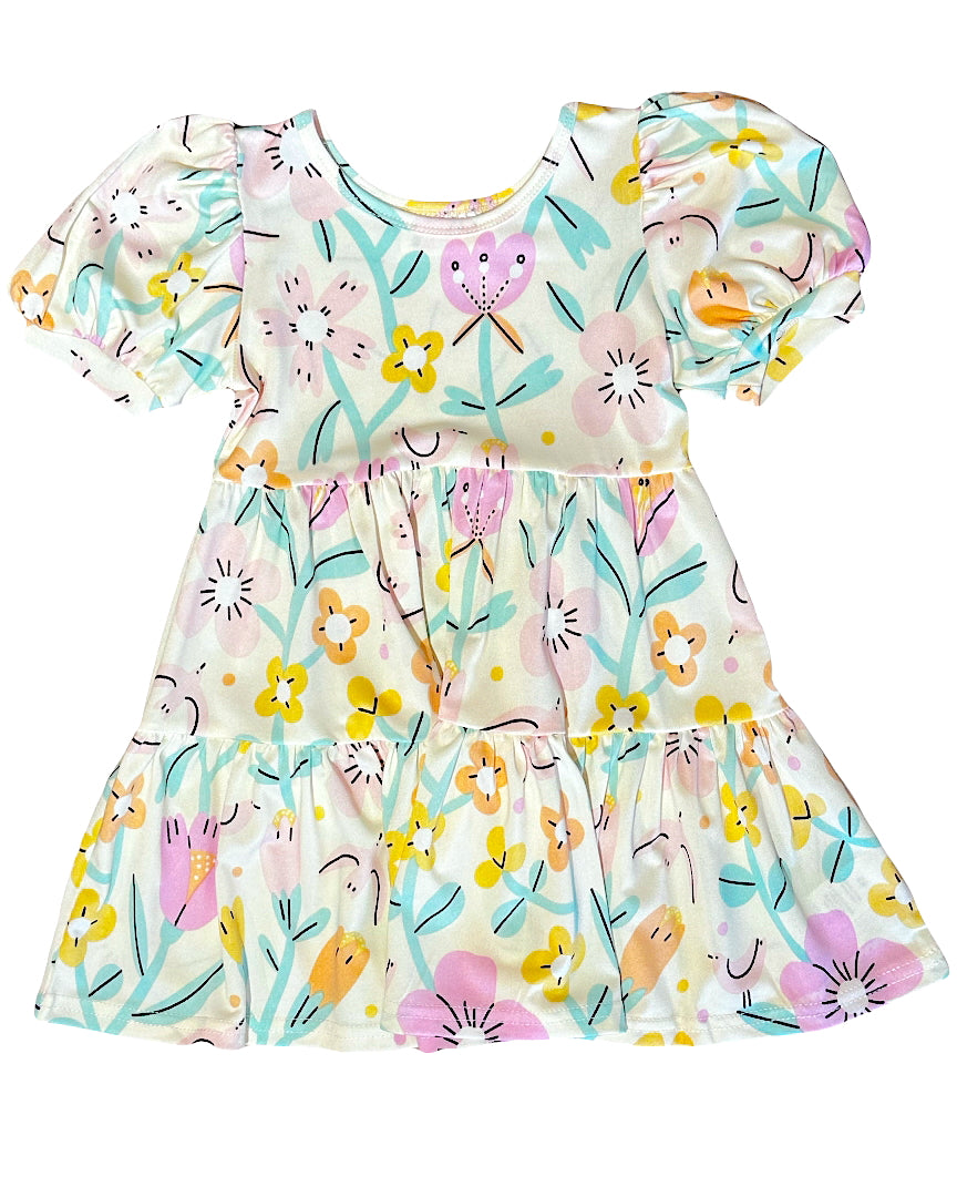 Whimsical Wildflower Tier Dress 🌼🌿
