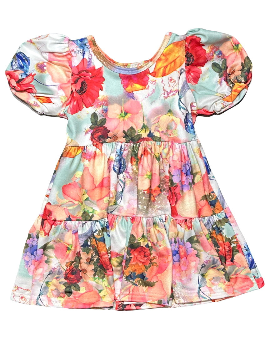 Garden Glow Tier Dress 🌺✨🌸