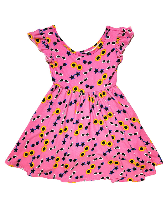 Pink Sunglasses Empire Dress 😎