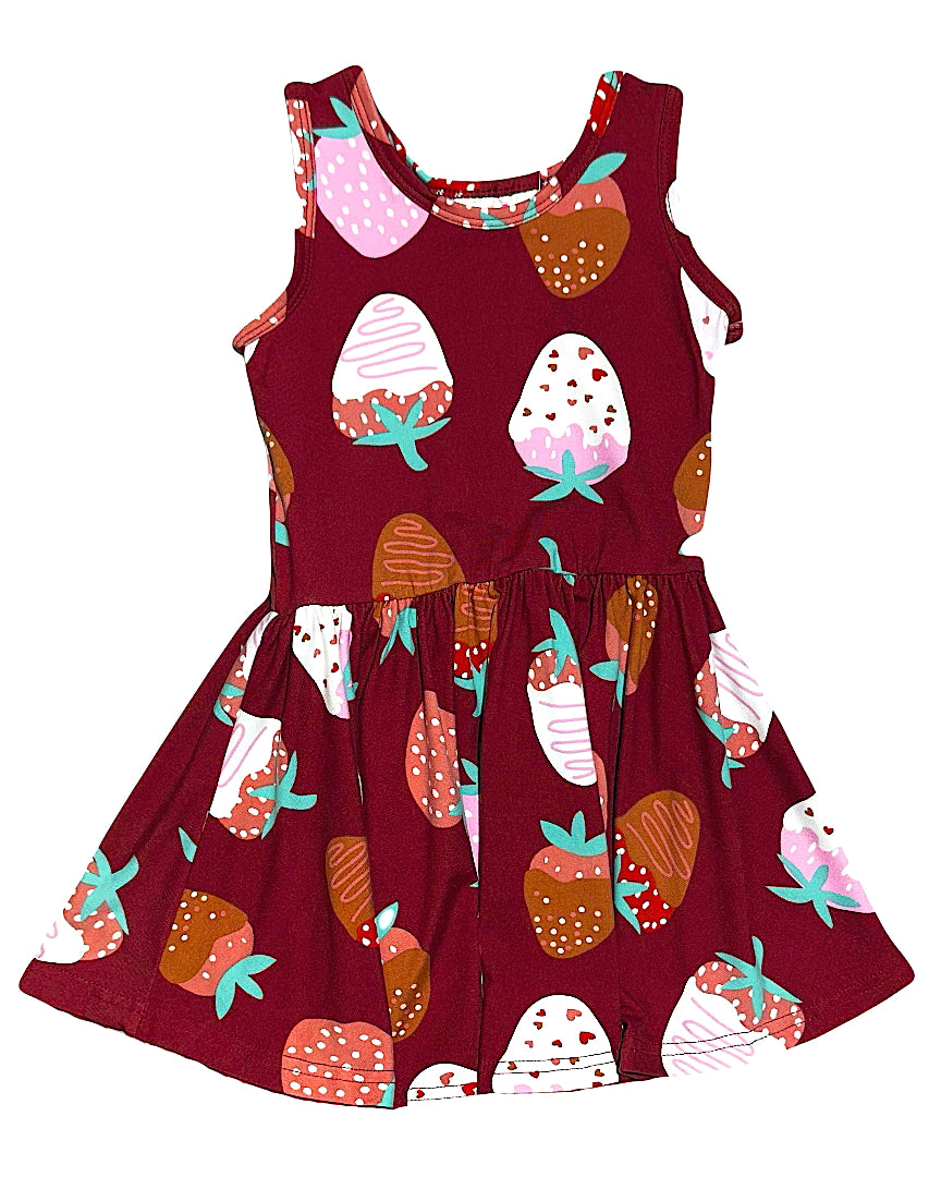 Berry Sweet Tank Dress 🍓🍫✨