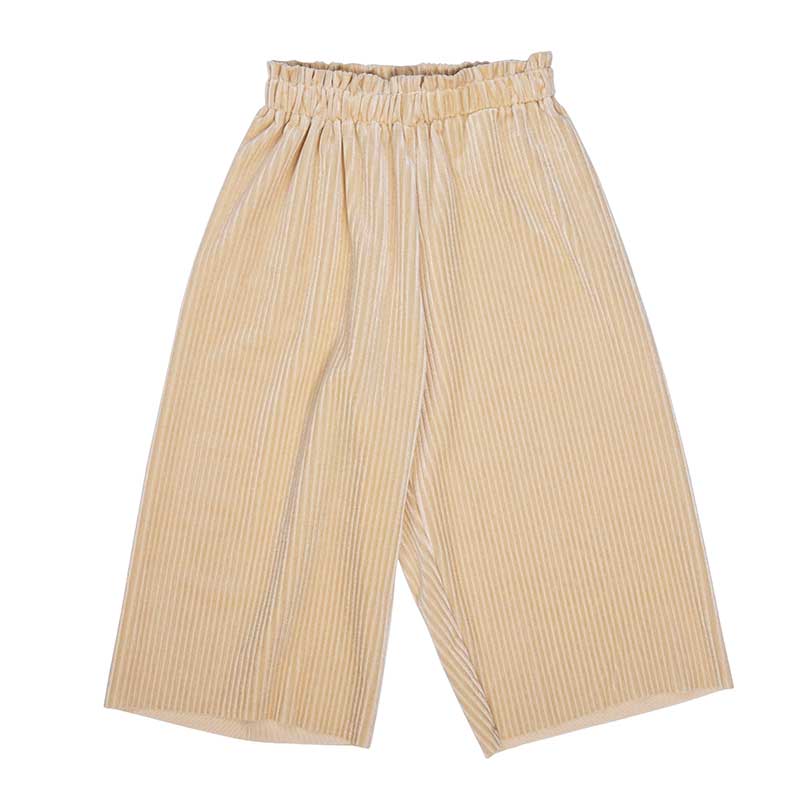 Light Yellow Culotte Pants