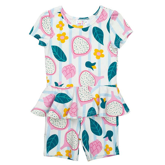 Tropical Bliss Peplum Romper 🍍🌸