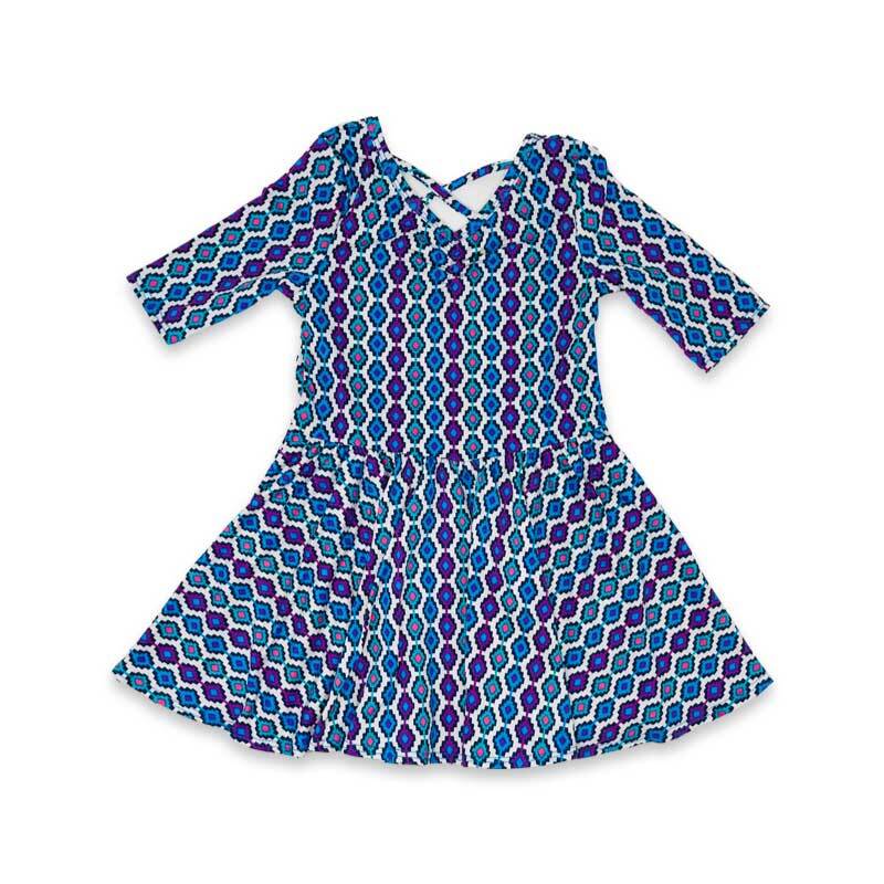 Blue & Purple Craze Ballerina Dress