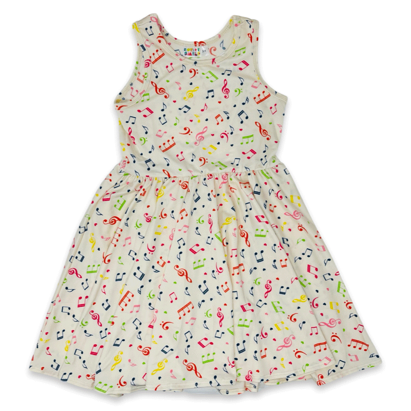 Musical Notes Tank Dress