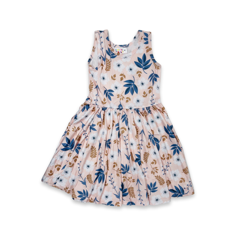 Pink Fronds Tank Dress