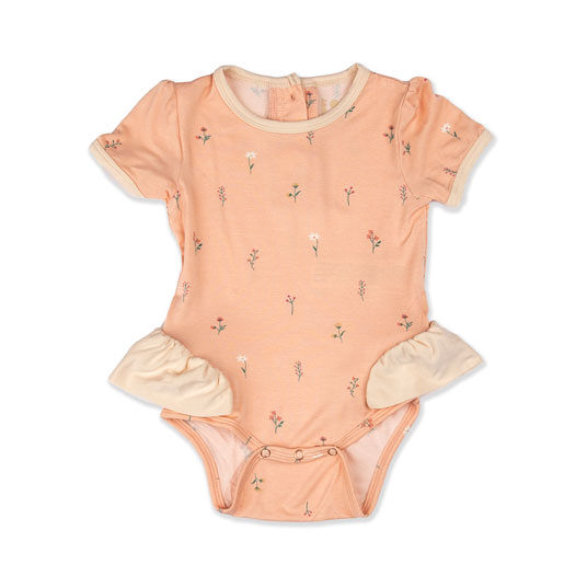 Picking Flowers Pink Flutter Bodysuit