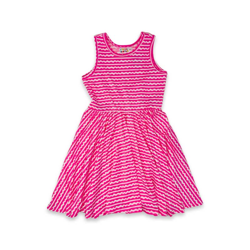 Pink Lines Tank Dress